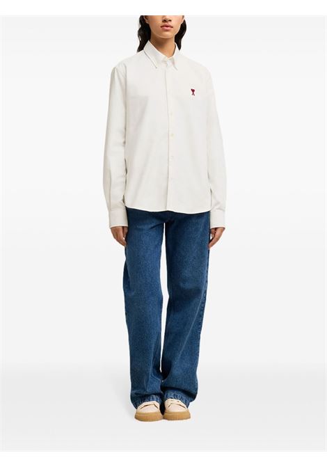 adc shirt man white AMI PARIS | BFUSH063.CO0031168